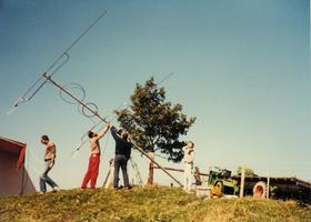 VHF-Contest im Juli 1985 auf dem Vorderarni